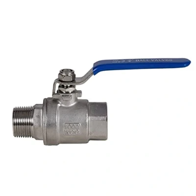 Image of JIVTO Stainless Steel Ball Valve 3/4 Inch BSP,Male to Female,2 PC Type Full Port for Water.