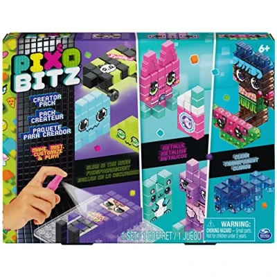 Image of Pixobitz, Exclusive Creator Pack 522 Water Fuse Beads, Decos and Accessories Creative Activity STEM Arts Crafts Kids’ Toys for Girls &amp; Boys Ages 6 up