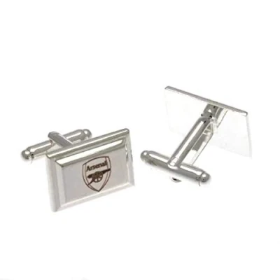 Image of Arsenal F.C. Silver Plated Cufflinks Official Merchandise