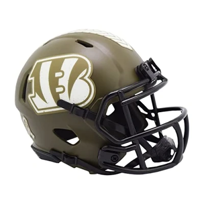 Image of Riddell Speed Mini Football Helmet SALUTE Cincinnati Bengals