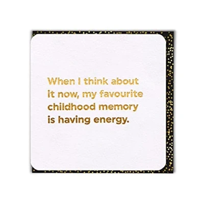 Image of Brainbox Candy Funny Silly Joke Birthday Cards &#039;Childhood Energy&#039; Perfect For Best Friends Mates Him Her Boyfriend Girlfriend Partner