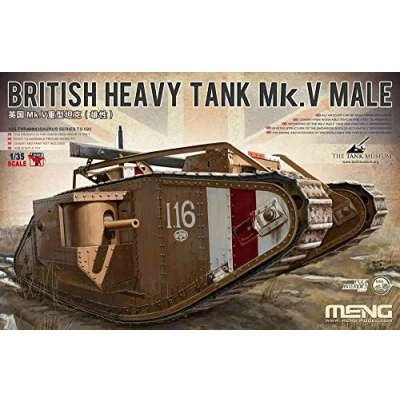 Image of Meng &quot;Model 1:35 British Heavy Tank Mk V Male Kit (Multi Colour)