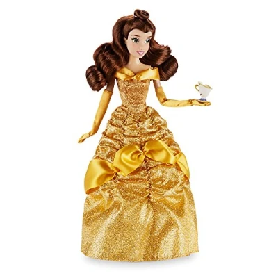 Image of Disney Belle Classic Doll holding Chip 12&quot; Beauty and the Beast