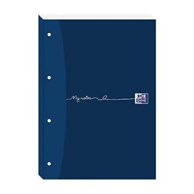 Image of Oxford My Notes Ruled Margin Four Hole Refill Pad 200 Pages A4 (Pack of 5) 846400176 FINCHLEY Pen Free