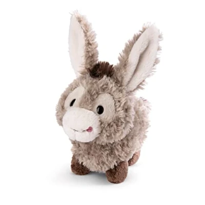 Image of NICI 49032 Cuddly Donkey Donkeylee 18cm Grey Standing Sustainable Made Plush, Cute Soft Toy to Cuddle and Play with, for Children &amp; Adults, Gift idea