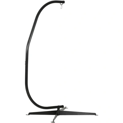 Image of Outsunny Hanging Hammock Stand Chair C Steel Heavy Duty for Air Porch Swing Indoor Outdoor (Only Construction)