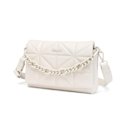 Image of Miss Lulu Small Crossbody Bags for Women, Soft Classic Quilted Handbags with Wide Strap PU Leather Waterproof Cell Phone Shouderbag as Girl Gift (Beige)