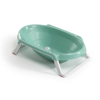 Image of OKBABY Onda Slim Folding Baby Bath with support post, Aqua