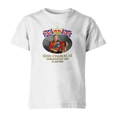 Image of Kings Coronation T Shirt 2023 Official Photo King Charles III Commemorative Souvenir Gift His Majesty The Royal Memorabilia Gifts
