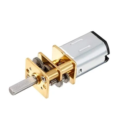 Image of Yosoo Mini Dc 6/ 12V Speed Reduction Motor 50/200/ 300Rpm with Metal Gearbox Replacement N20 for Rc Car, Robot Model, DIY Engine Toys (6V 300Rpm)