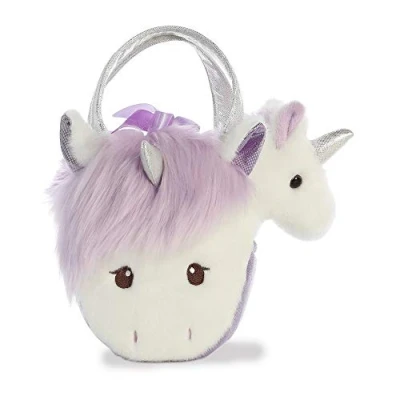 Image of AURORA Fancy Pal Heather Unicorn Purple 8In 32857 White/Purple