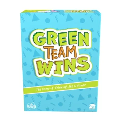 Image of Goliath Games Green Team Wins, The Game of Thinking Like a Winner, Family Party Games, for 3 6 Players, Ages 10+