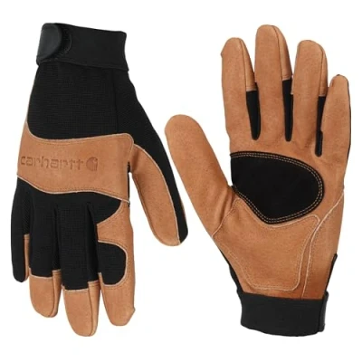 Image of Carhartt Men&#039;s The Dex Cold Weather Gloves, Black Barley, XL
