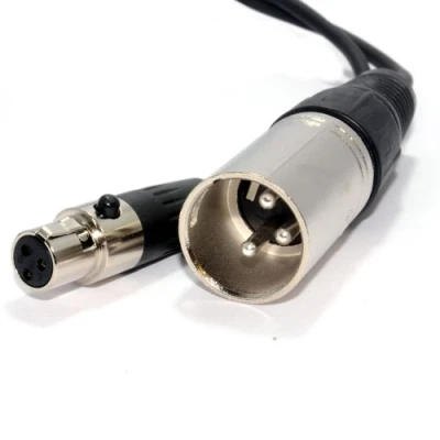 Image of kenable 3 Pin Male XLR Plug to Socket Female Mini Cable 2m [2 metres]