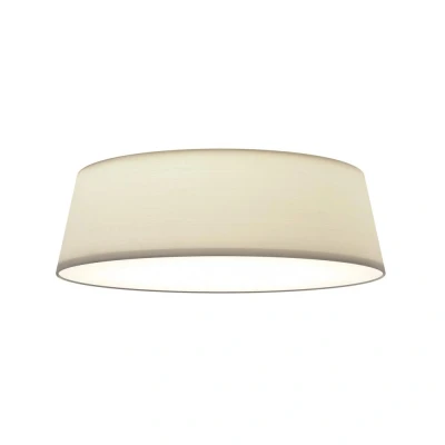 Image of Taiko Cylindrical 43cm Bowl Ceiling Light, Putty Fabric