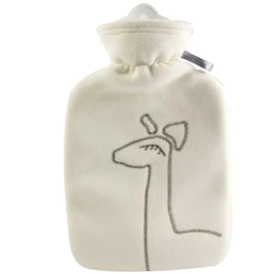 Image of Hugo Frosch Hot Water Bottle classic 1,8 ltr. double fleece with Cover White
