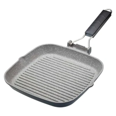 Image of Master Class Induction Aluminium 24cm Grill Pan Marble Coating
