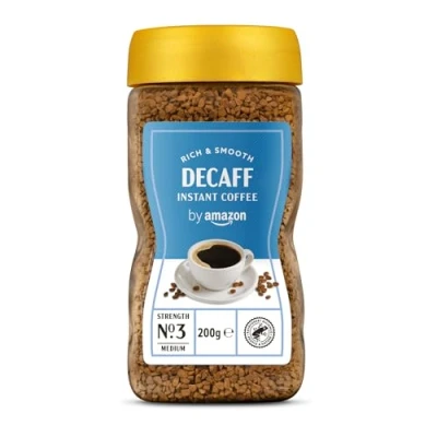 Image of By Amazon Decaff Instant Coffee, 200g Rainforest Alliance Certified