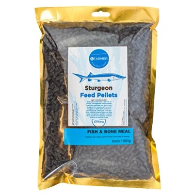 Image of Sturgeon pond fish feed pellets &amp; bone meal high oil 6mm 12.75kg