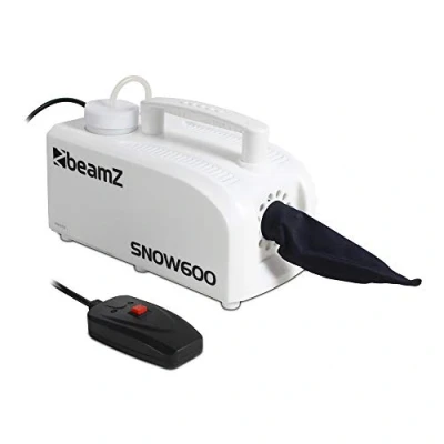 Image of beamz Snow600 Snow Machine with Remote Control, Artificial Foam Effect for Parties, Events, Winter Decorations, Professional Indoor and Outdoor