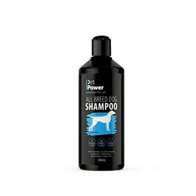 Image of Pet Power All Breed Dog Shampoo Animal Grooming, Deodorising, Deep Cleaning and Moisturising Pro Vitamin B5 pH Balanced 500ml (FAM0754)