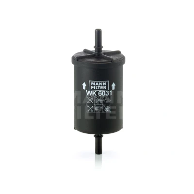 Image of 3558252 Fuel Filter MANN WK 6031 In Line 8mm PEUGEOT: 208 I Hatchback, 2008 II, 106 II CITROËN: C3 Aircross 2,