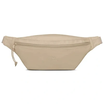 Image of JOHNNY URBAN Fanny Pack Bum Bag Women &amp; Men Beige Toni Hip Made of Imination Leather for Festivals, Sports Travel Water Repellent