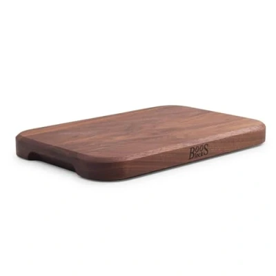 Image of Boos Block Chop N Serve All Purpose Chopping Large Wooden Serving Board Walnut Safe for Food Preparation 12 x 8 1 Inches
