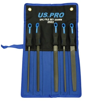 Image of Workshop file set of 5 Blade 200 mm flat round triangular square