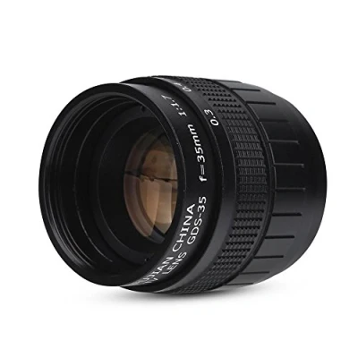 Image of 35mm f/1.7 Fixed Focal Length Lens,Manual Lens Photography Camera Accessory suitable Replacement for Canon, Sony, Olympus, Pentax, Fuji, etc