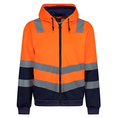 Image of Regatta Professional Mens Hi Vis Reflective Hoodie