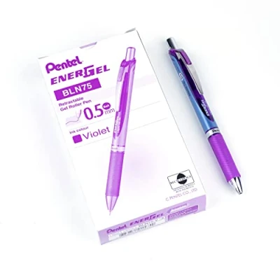 Image of Pentel EnerGel Xm BLN75 0.5mm Violet (Pack of 12)