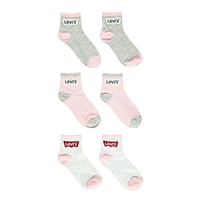 Image of Levi&#039;s Boy&#039;s Batwing Mid Cut 3pk Xl0078 Casual Sock, 9/11