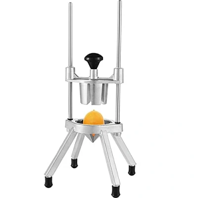 Image of Lime Cutter for Bar Lemon Wedge Slicer, Commercial Fruit Slicer Vegetable 6 Wedges/8 Wedges with Stainless Steel Blade, Aluminum Holder, No Rust Easy to Clean (Size : 8 Section)