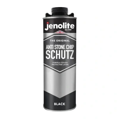 Image of JENOLITE Stonechip Protection Schutz BLACK 1 Litre Protects Sills, Lower Body Panels and Chassis Againt Damage Car Underseal Spray Anti Corrosion Rust