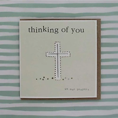 Image of Thinking of You in Our Prayers Sympathy Greeting Card