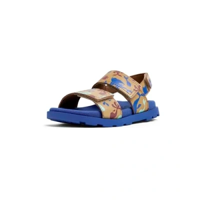 Image of Camper Sandals for kids, Size: 2.5, Beige blau Leather