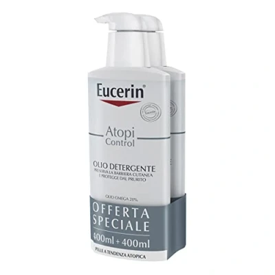 Image of Eucerin Atopi Control Olio Detergente 20% Omega, 2 x 400ml