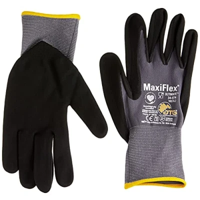 Image of ATG A00257 Maxiflex Ultimate 34 874 Protective Gloves, Größe 10, Grey, 2 Count (Pack of 1)