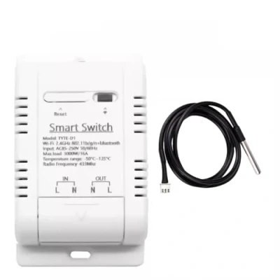 Image of MHCOZY Tuya Smart Switch 16A Temperature Monitoring Controller WiFi Wireless Control Compatible With Alexa Google Home