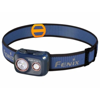 Image of fenix HL32R T Blue, Lightweight Trail Running, Outdoor, Sports Headlamp 800 lumens 132m 150 Hrs Max White Spot and Neutral Flood LED&#039;s Sport Headband System IP66