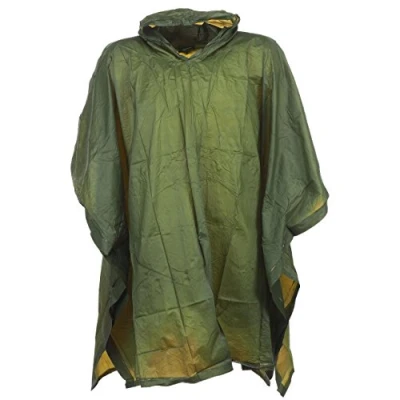 Image of Highlander Men&#039;s Rain poncho, mens, WJ012, olive green, Einheitsgröße Große Größen