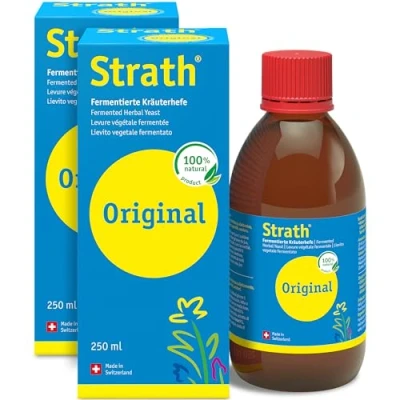Image of Strath Original liquid Food Supplement 61 Vital Nutrients, Vitamins, Minerals &amp; Amino Acids, Swiss Made Natural Herbal Yeast, Daily Nutritional Digestion Support multivitamins for adults