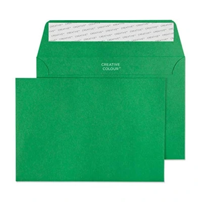 Image of Blake Creative Colour C6 114 x 162 mm 120 gsm Peel &amp; Seal Wallet Envelopes (108) Avocado Green Pack of 500