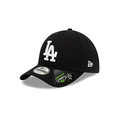 Image of New Era Los Angeles Dodgers MLB Repreve League Essential Black 9Forty Adjustable Cap One Size