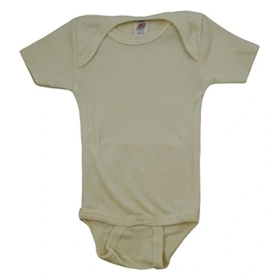 Image of Engel Natur, Baby Bodysuits 70% Organic Virgin Wool, 30% Silk (3 7 Months (Height 23 27) (62/68), Off White)