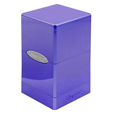 Image of Ultra Pro E 15267 Satin Tower Deck Box Hi Gloss Amethyst