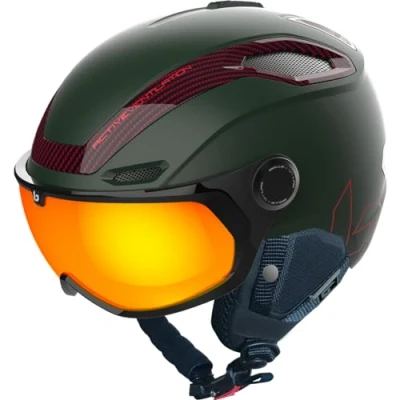 Image of Bollé V LINE CARBON, Forest Matte, Phantom Fire Cat 1 to 3, Small, Helmets Winter, Unisex, Adult