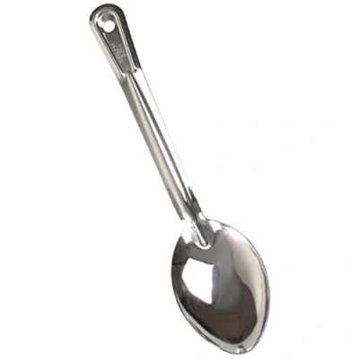 Image of Vogue Serving Spoon 280 mm/11 inch, Stainless Steel, Hooked Handle for Hanging Storage, Dishwasher Safe, Portion Control Spoon, J628