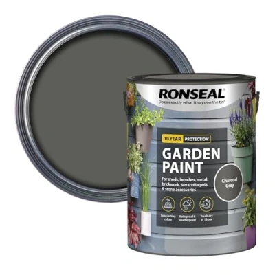 Image of Ronseal Garden Paint Charcoal Grey 5L